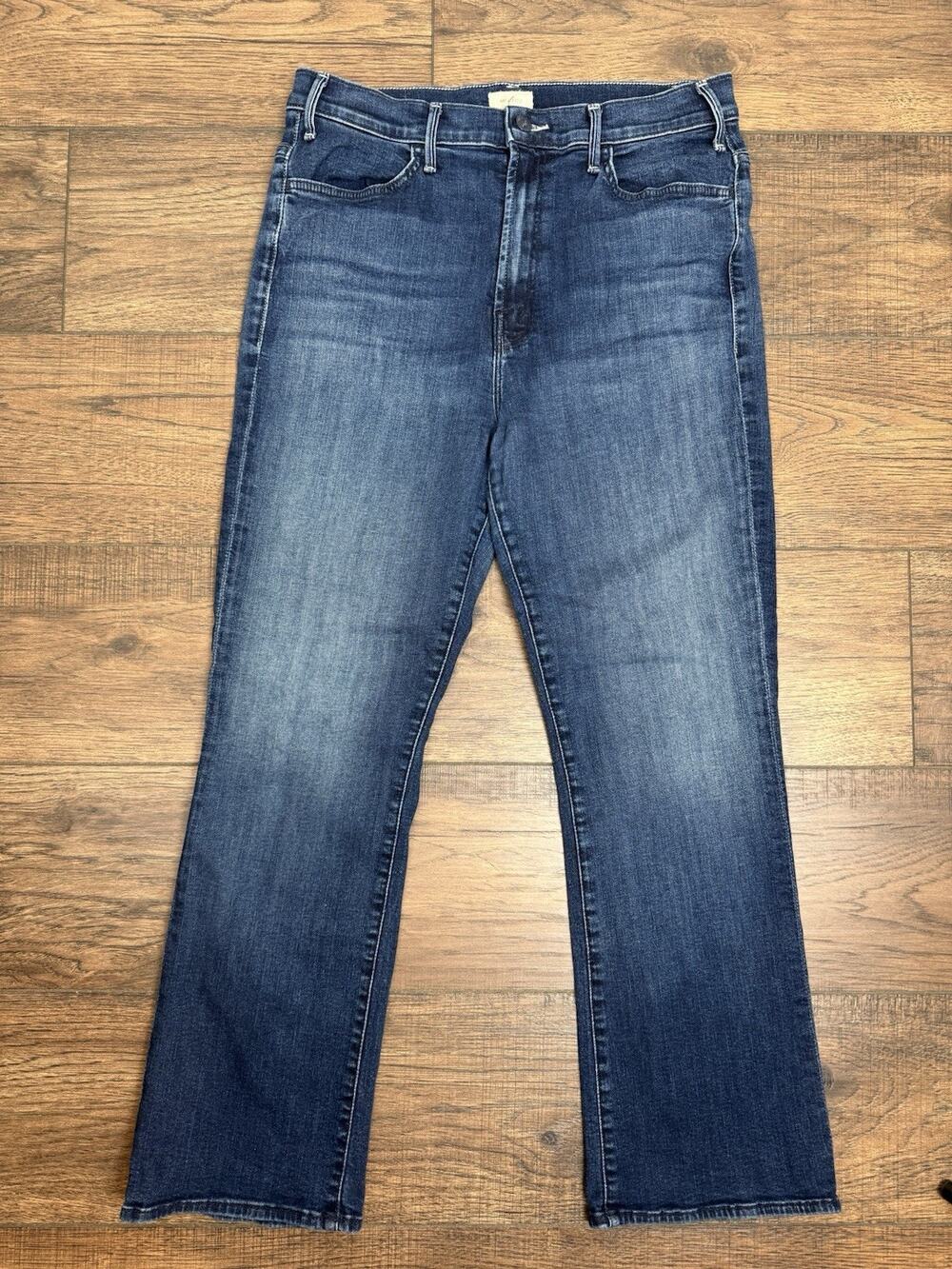 MOTHER Women's Jeans Size 32 The Hustler Ankle Heirloom Dark Blue